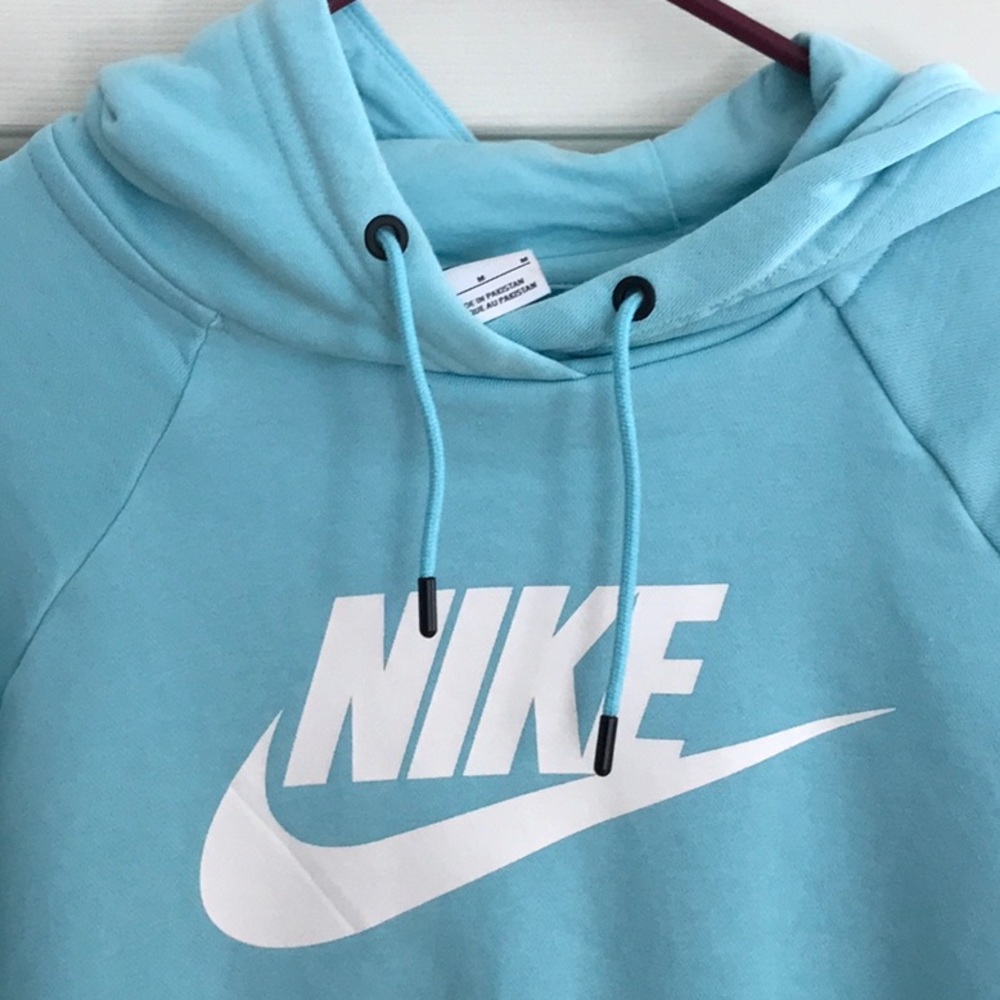 Nike Hooded Sweatshirt Medium Turquoise